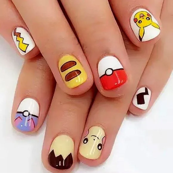 POKEMON Fingernail Stickers Manicure Decals - Picture 5 of 8